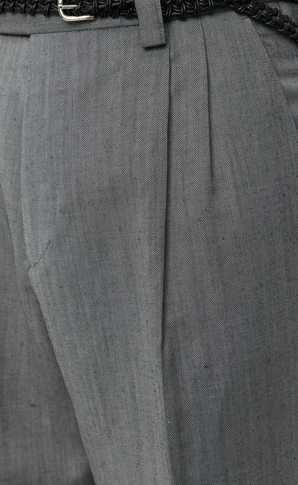 Classic Trousers - Grey Herringbone