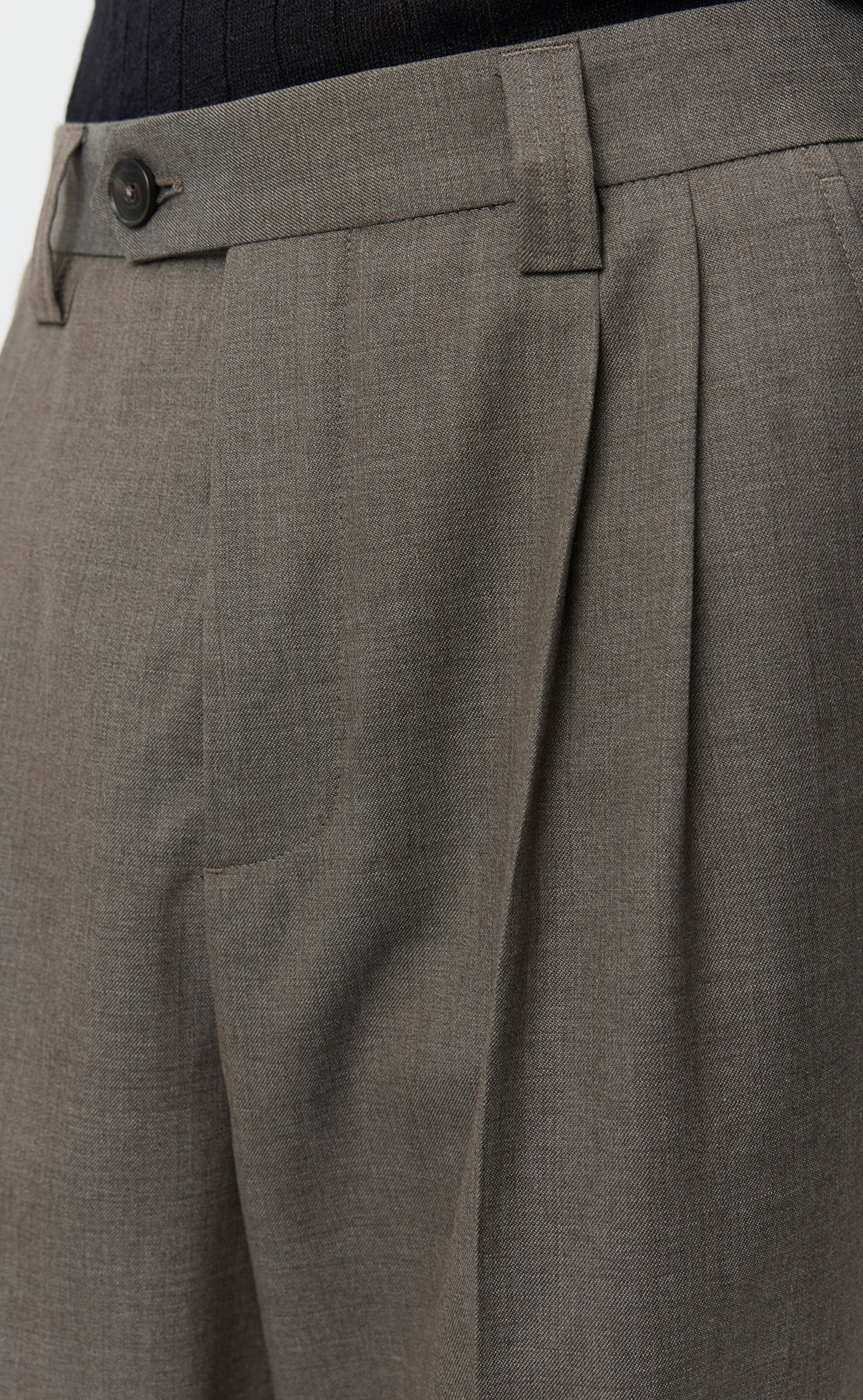 Classic Trousers - Light Taupe Wool