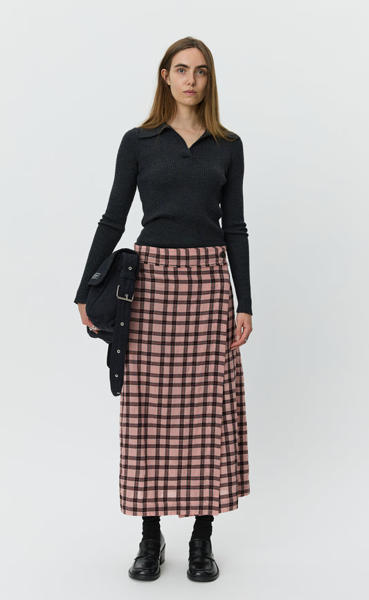 Classic Wrap Skirt - Vintage Check