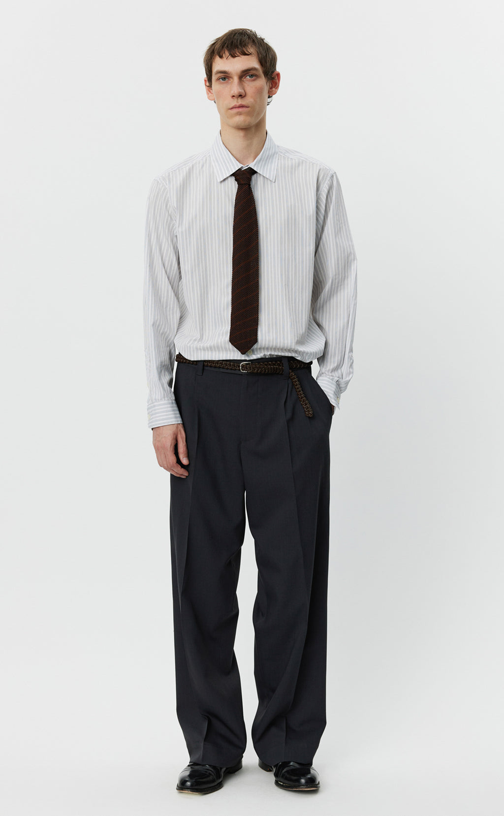 Classic Trousers - Dark Grey Wool