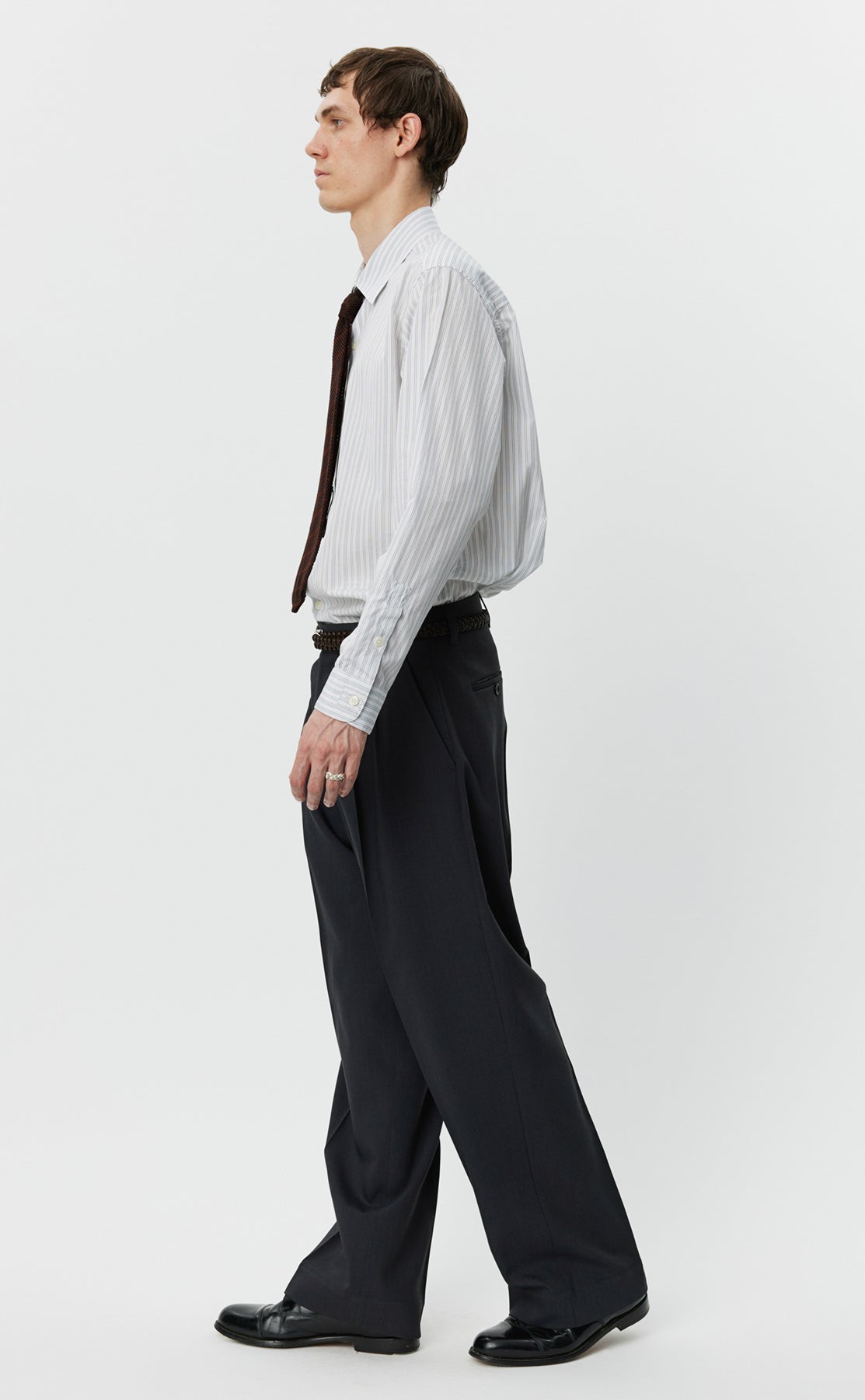 Classic Trousers - Dark Grey Wool