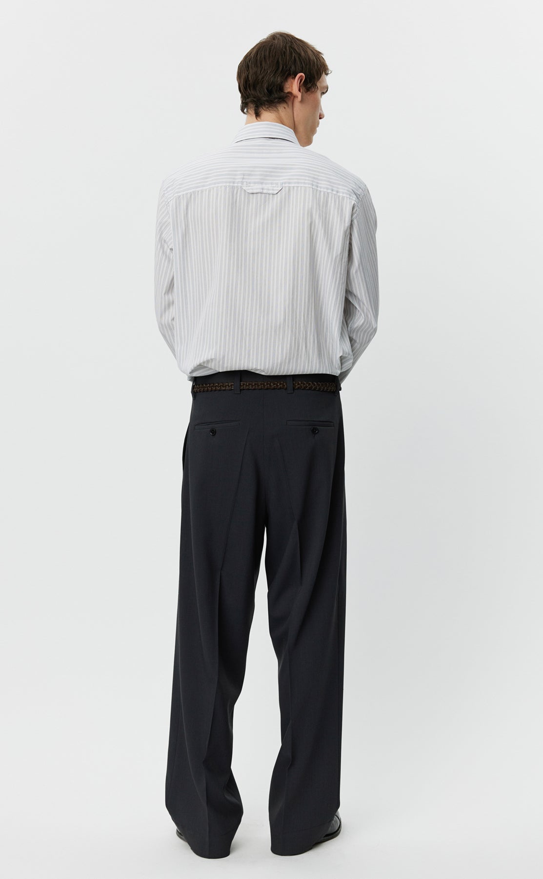 Classic Trousers - Dark Grey Wool