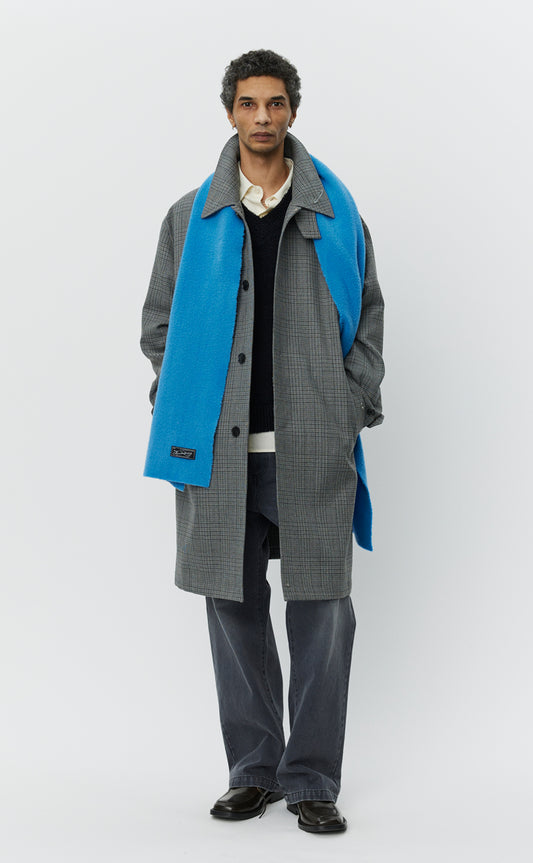 Client Coat - Grey Glen Check