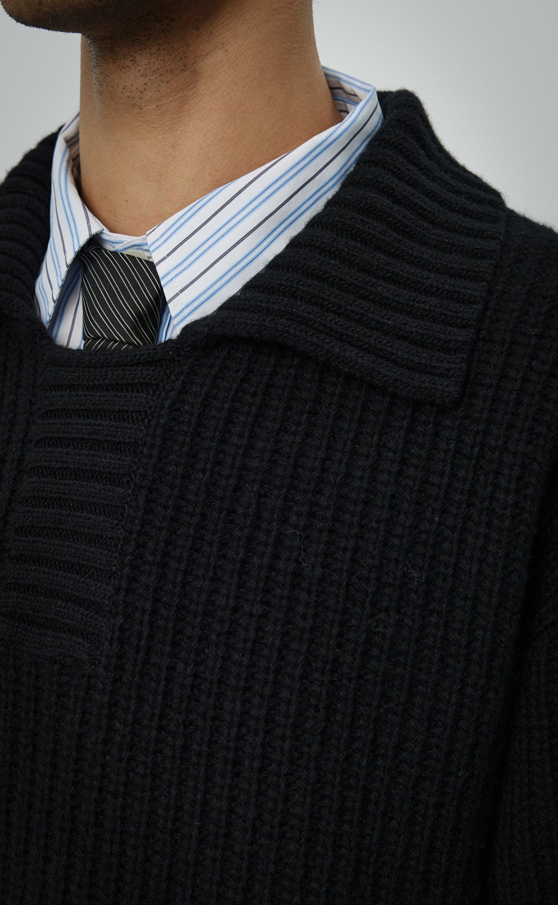 Collar Sweater - Black – mfpen