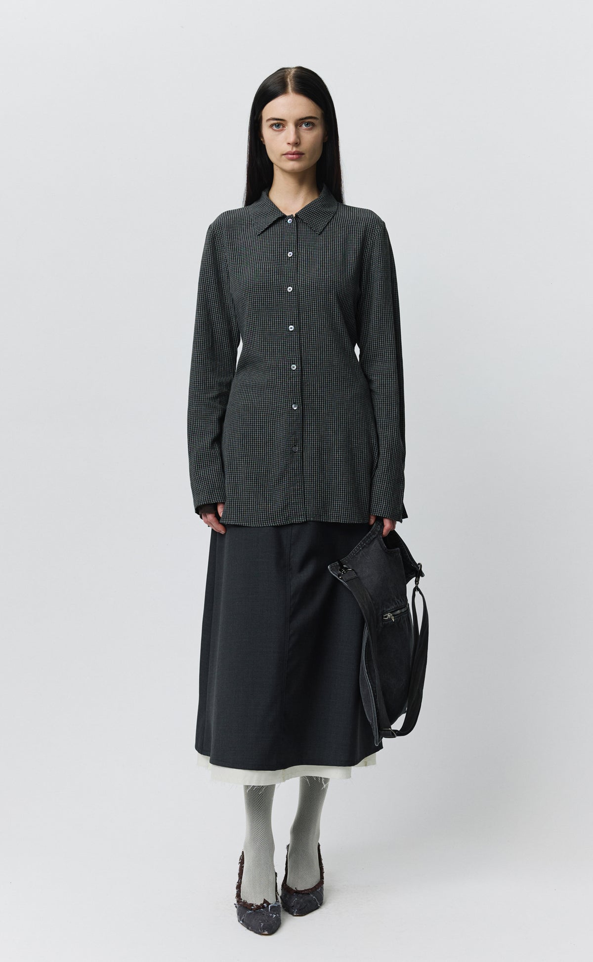 Committee Shirt - Dark Grey Check