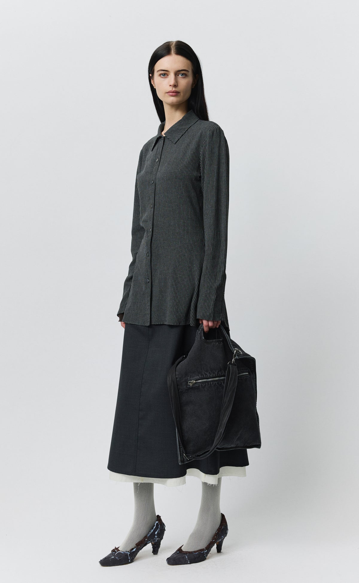 Committee Shirt - Dark Grey Check