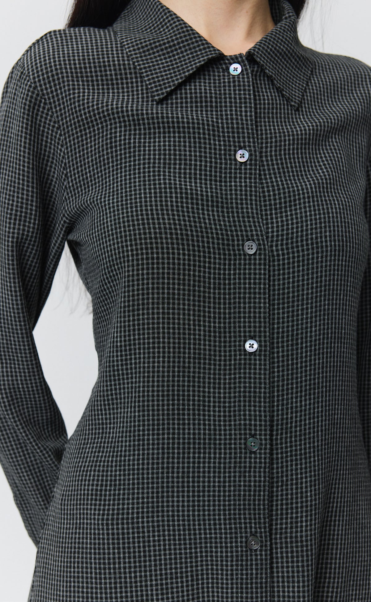 Committee Shirt - Dark Grey Check