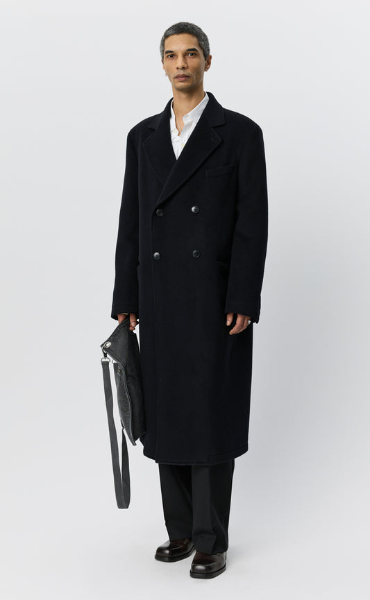 Conference Coat - Black Recycled Wool