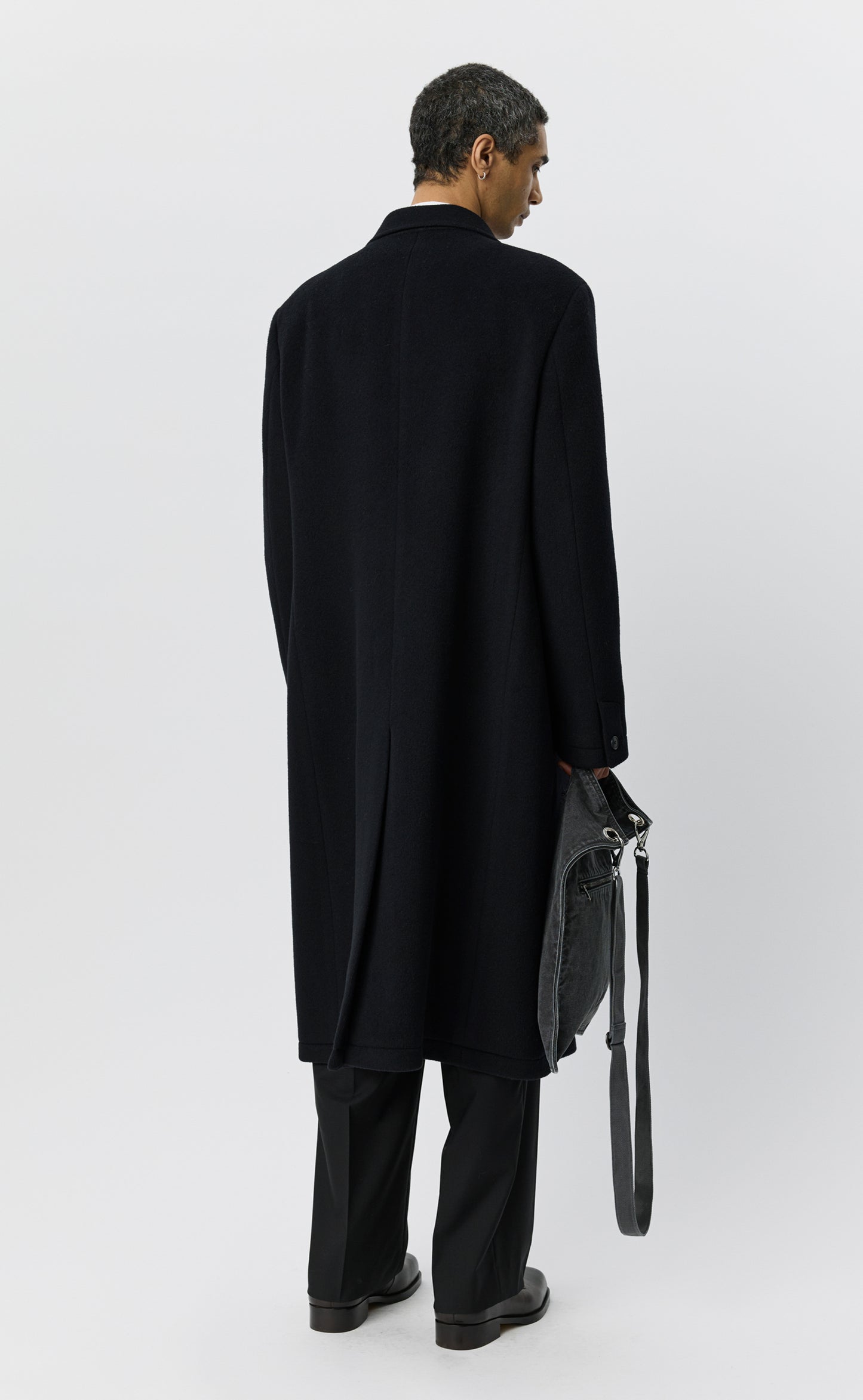 Conference Coat - Black Recycled Wool