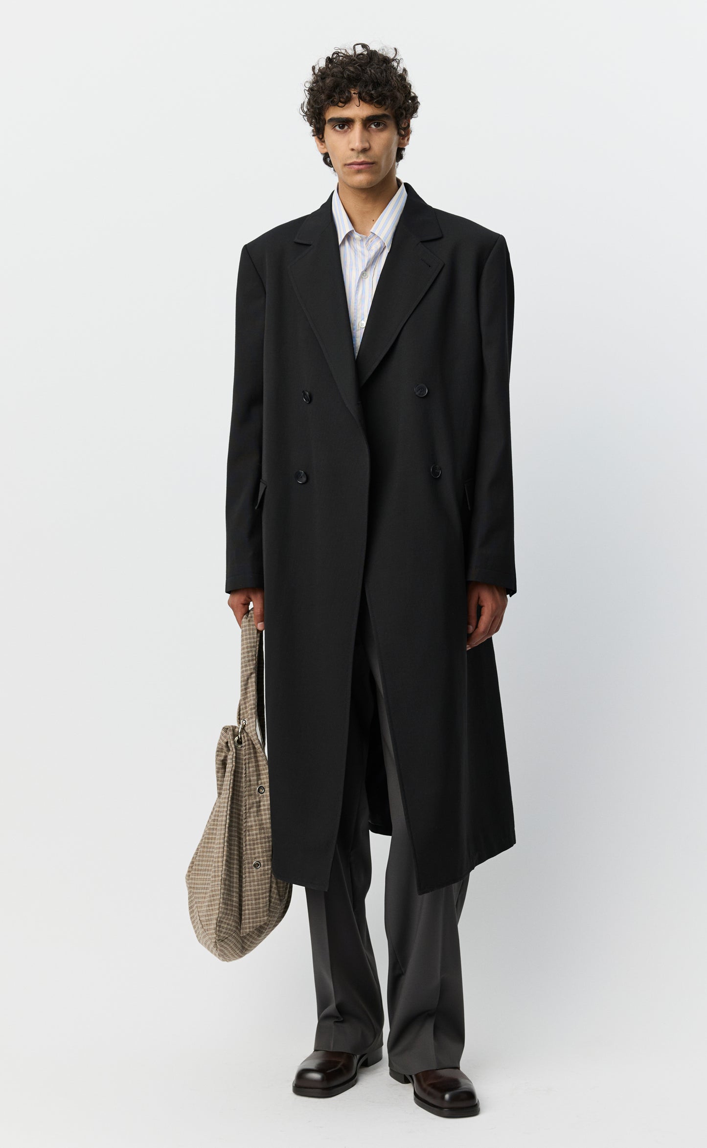 Conference Coat - Muted Black Cotton