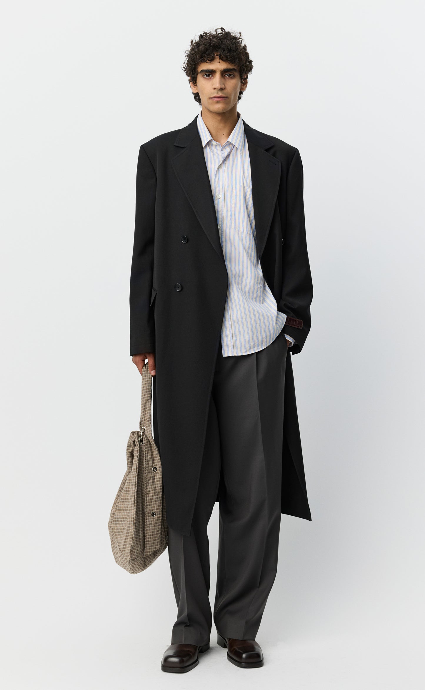 Conference Coat - Muted Black Cotton