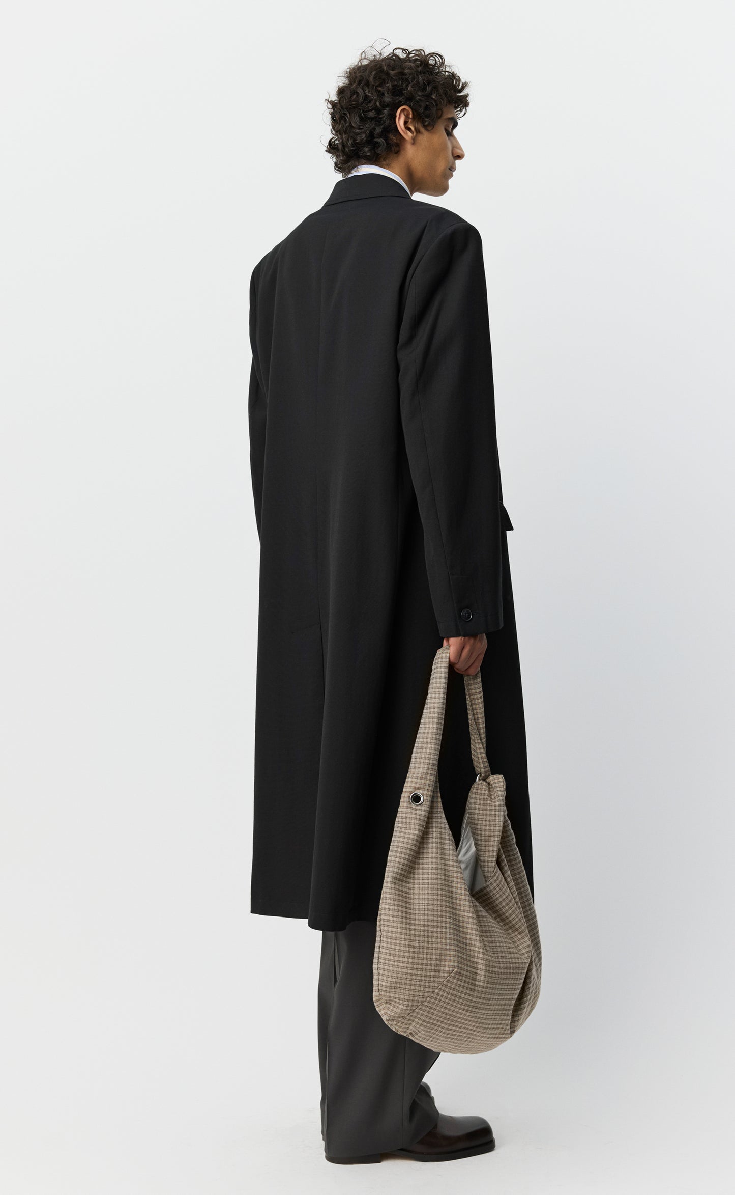 Conference Coat - Muted Black Cotton