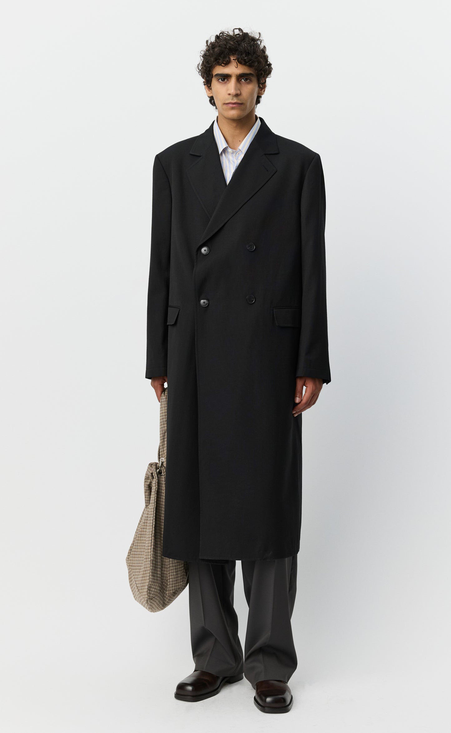 Conference Coat - Muted Black Cotton
