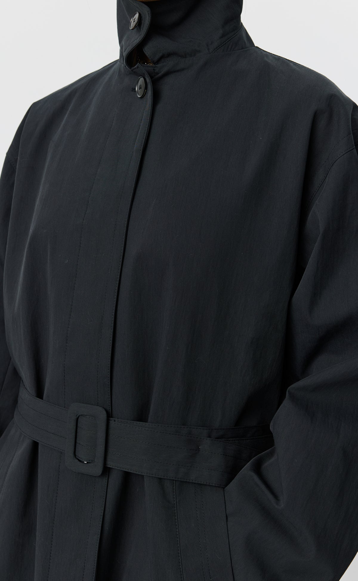 Conventional Coat - Washed Black
