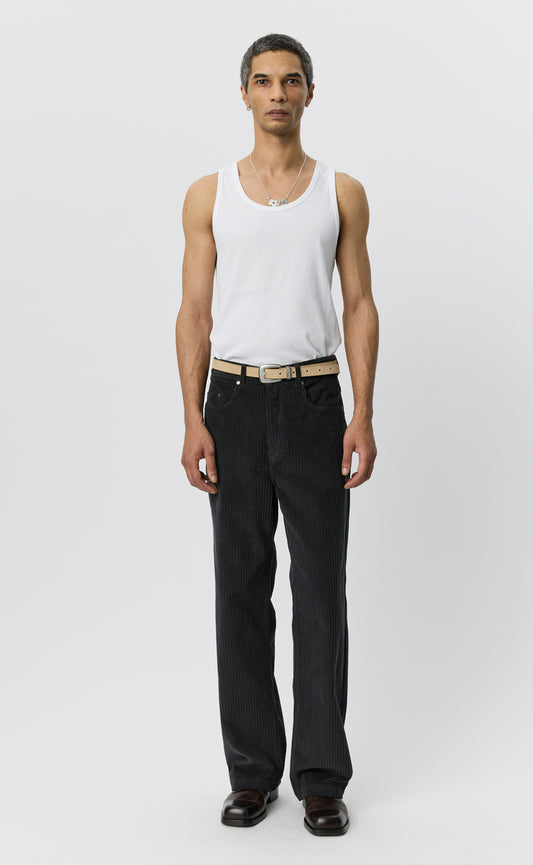 Cord Trousers - Anthracite Multi Wale