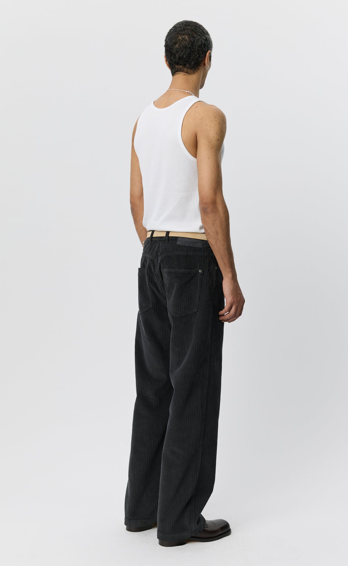 Cord Trousers - Anthracite Multi Wale