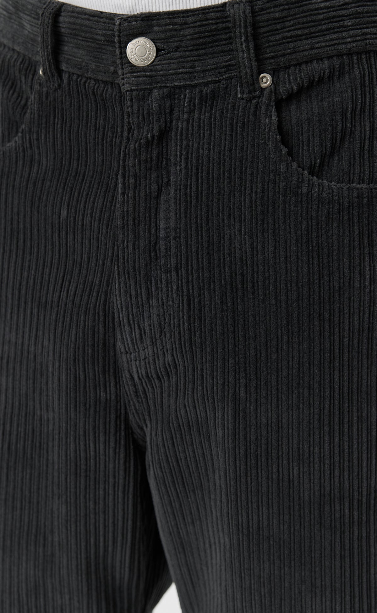 Cord Trousers - Anthracite Multi Wale