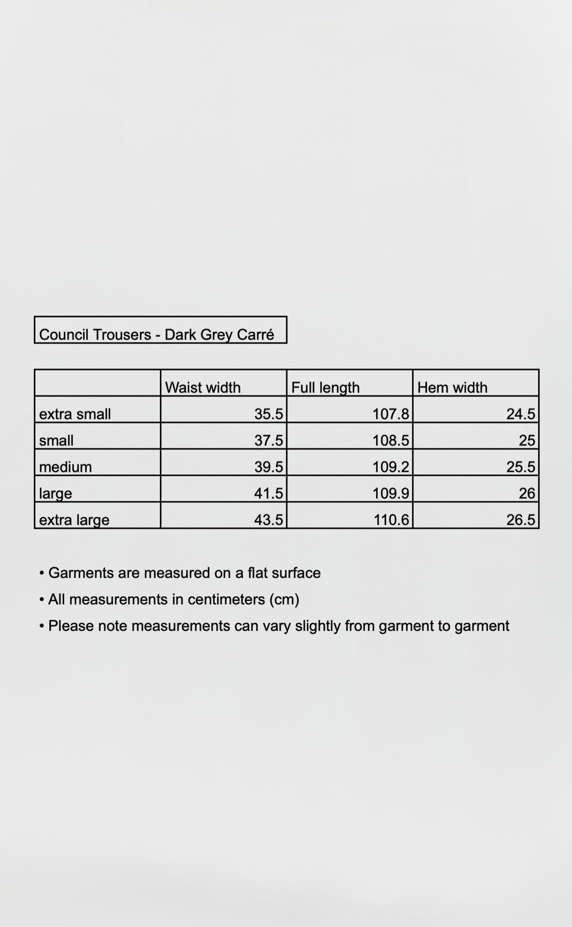 Council Trousers - Dark Grey Carré