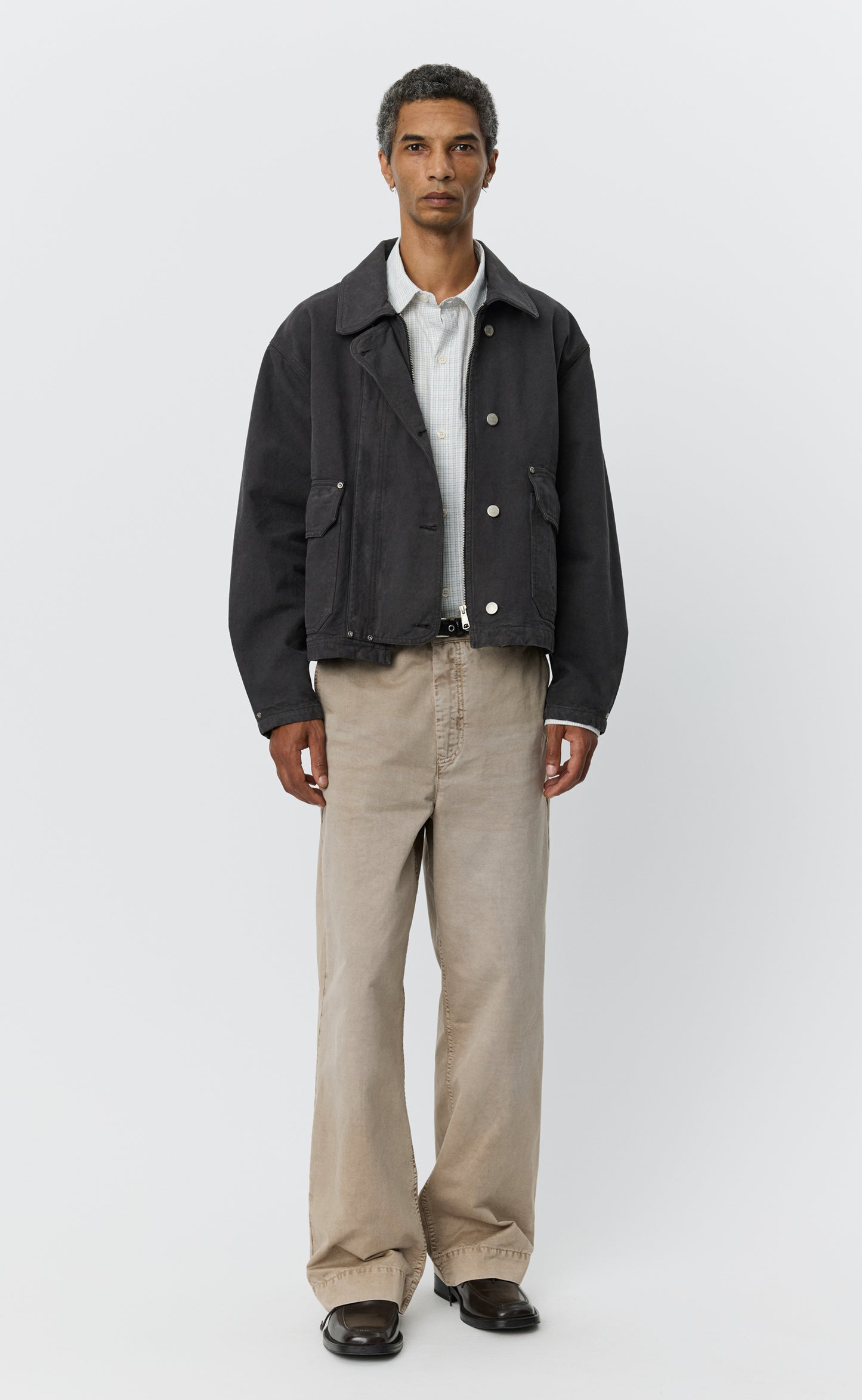 Courier Jacket - Washed Grey Canvas