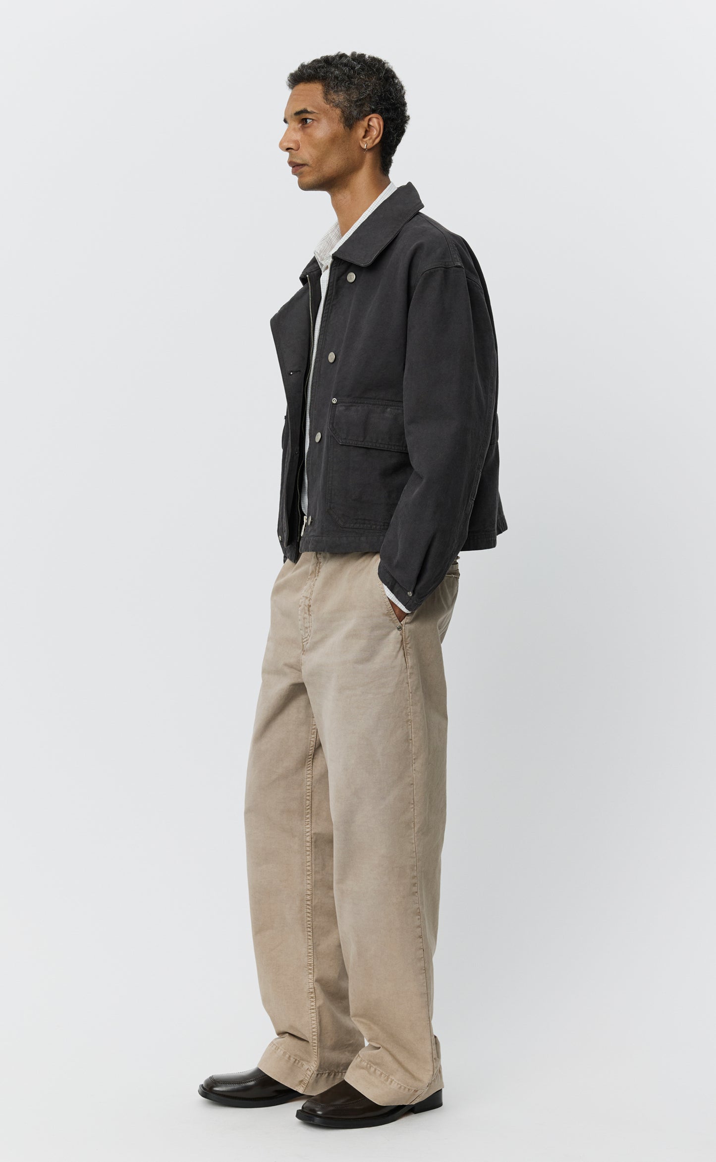 Courier Jacket - Washed Grey Canvas