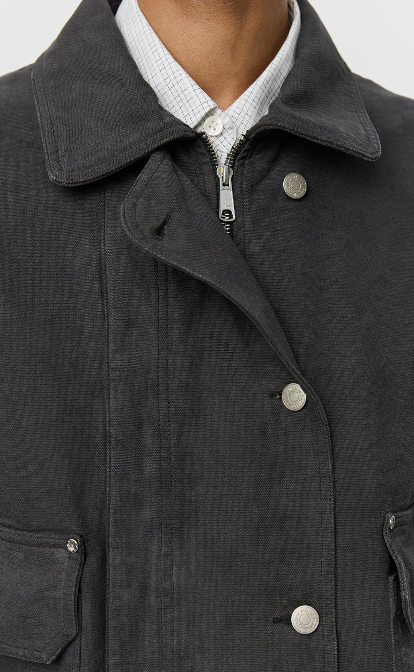 Courier Jacket - Washed Grey Canvas