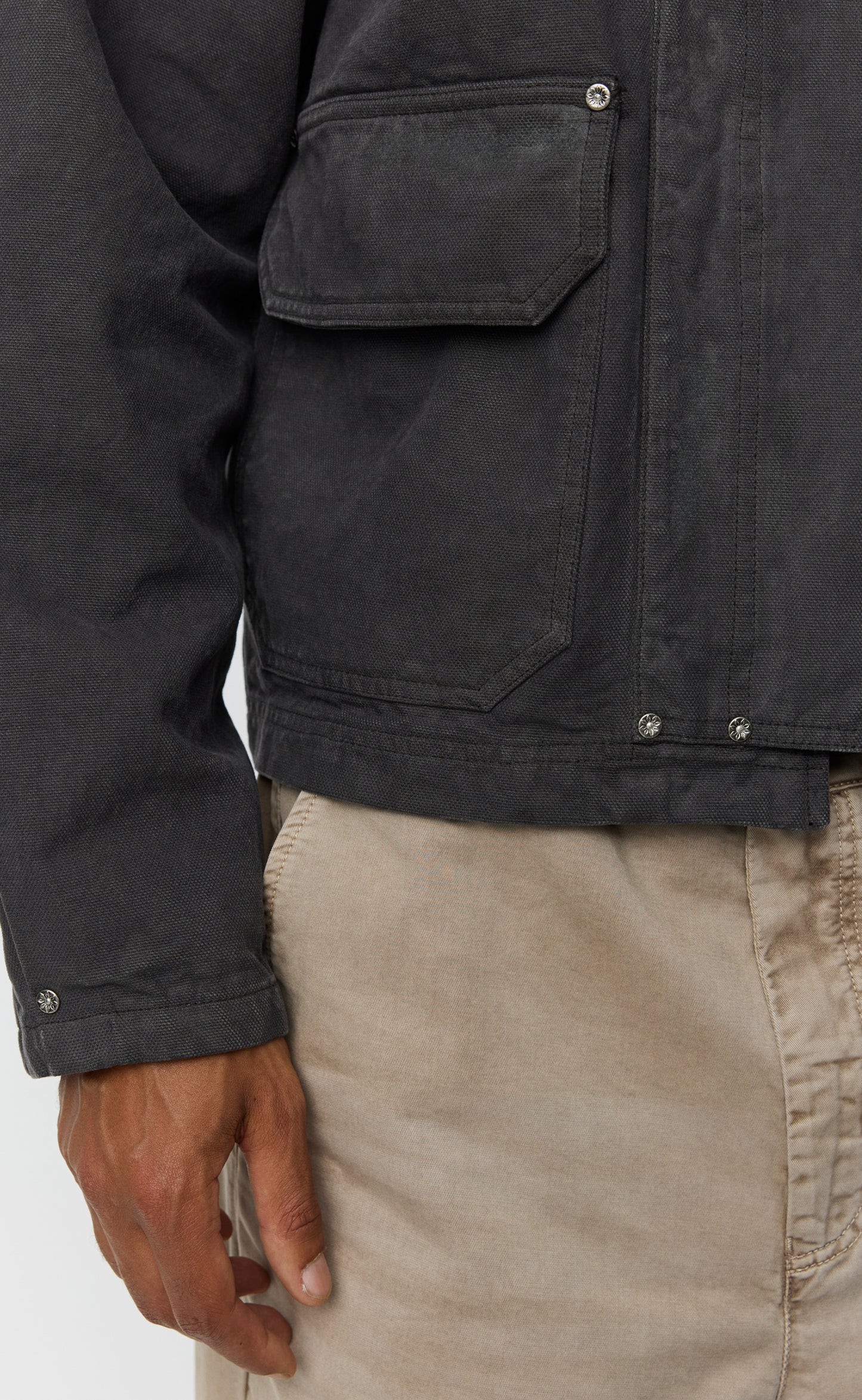 Courier Jacket - Washed Grey Canvas