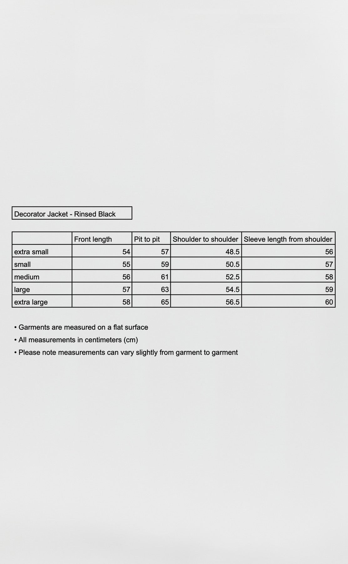 Decorator Jacket - Rinsed Black