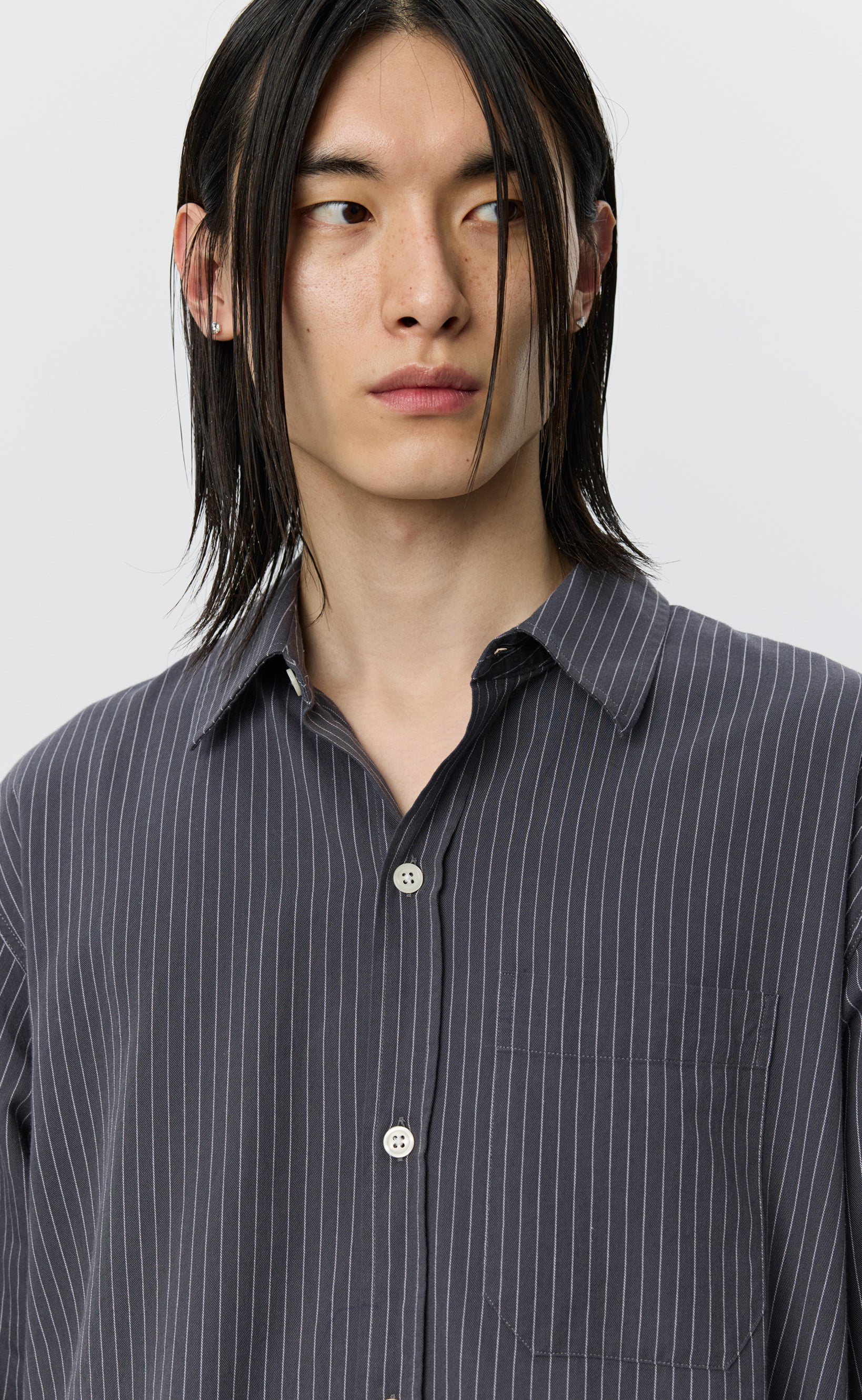 【mfpen】エムエフペン DISTANT SHIRT サイズM 20SS Distant Shirt - Blush Stripe – mfpen