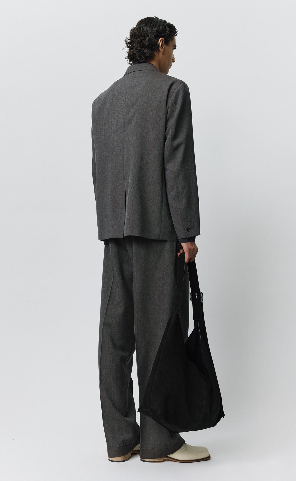 Domain Jacket - Taupe Twill Wool