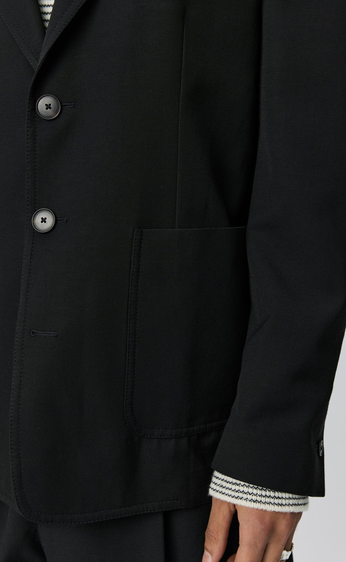 Domain Jacket - Muted Black Cotton