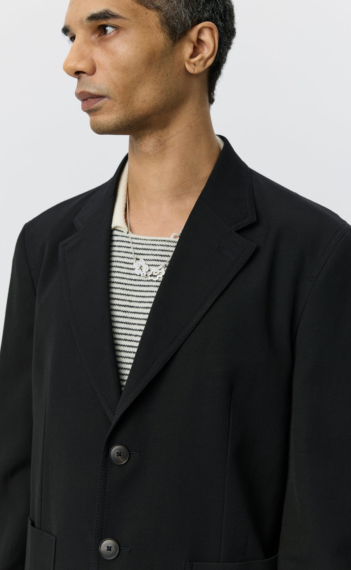 Domain Jacket - Muted Black Cotton