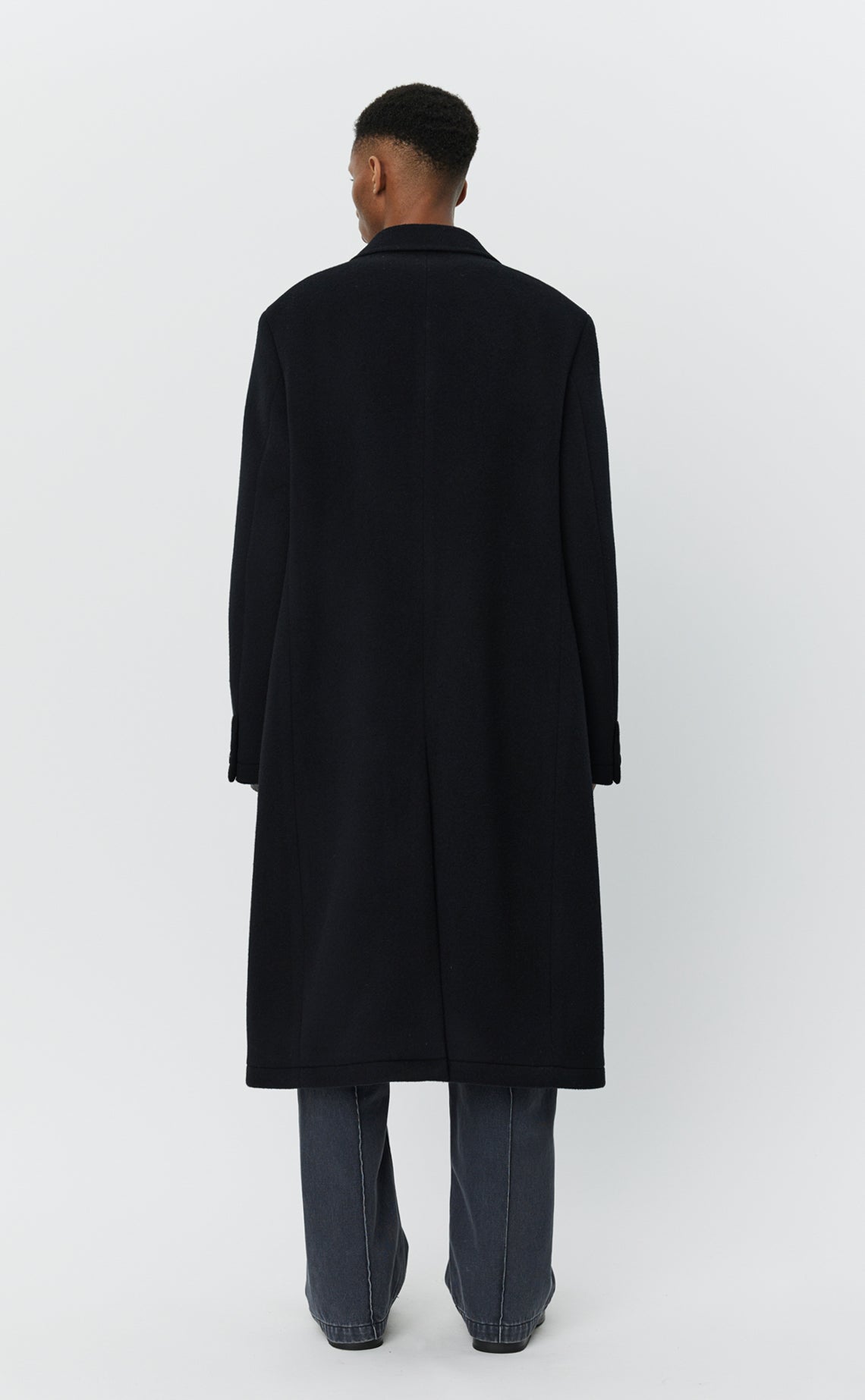 Conference Coat - Black Recycled Wool
