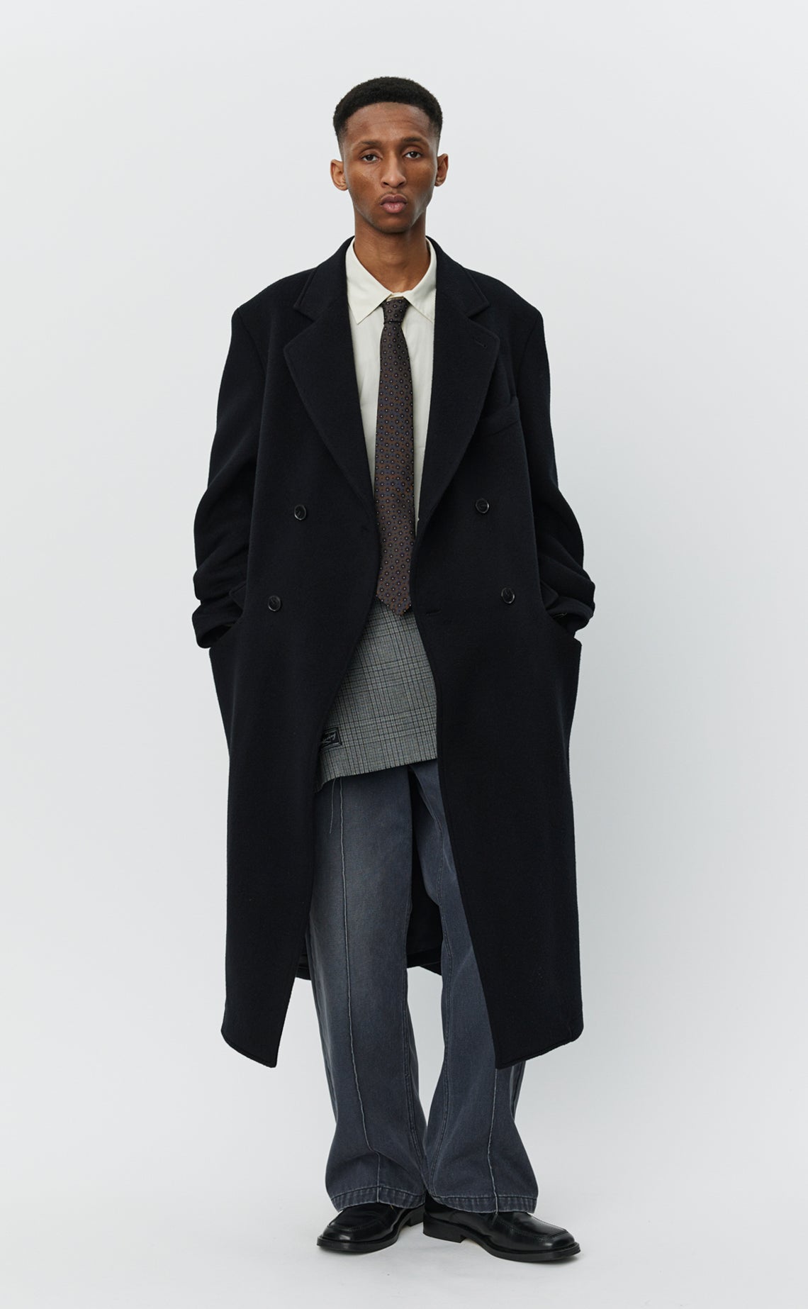 Conference Coat - Black Recycled Wool