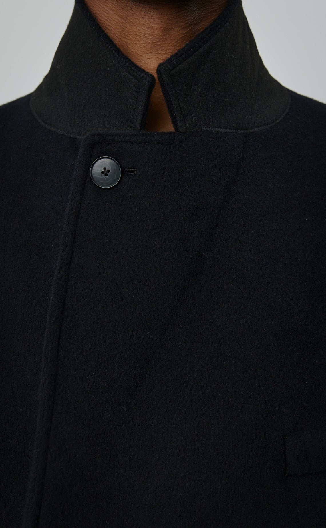 Conference Coat - Black Recycled Wool