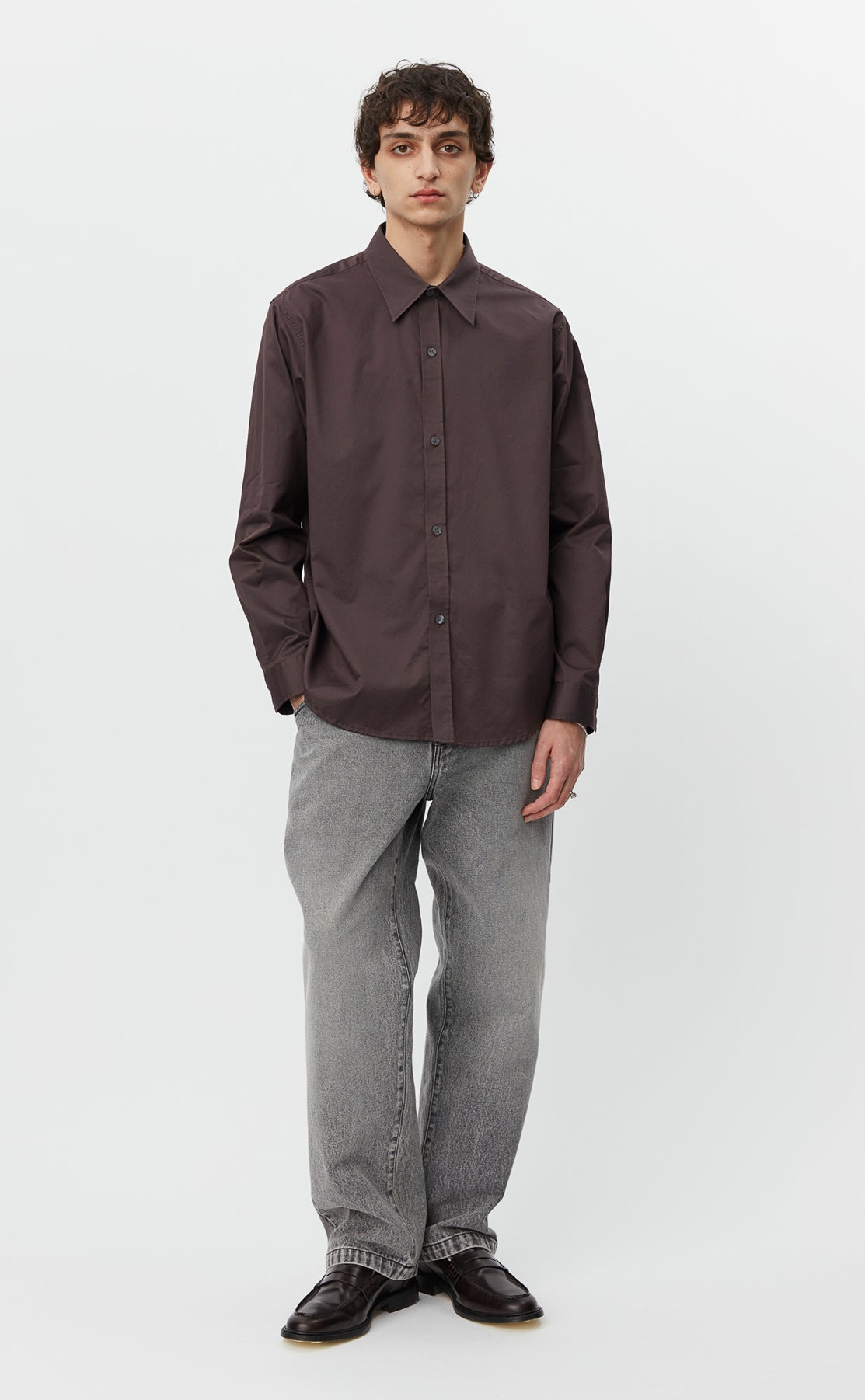 Evening Shirt - Aubergine