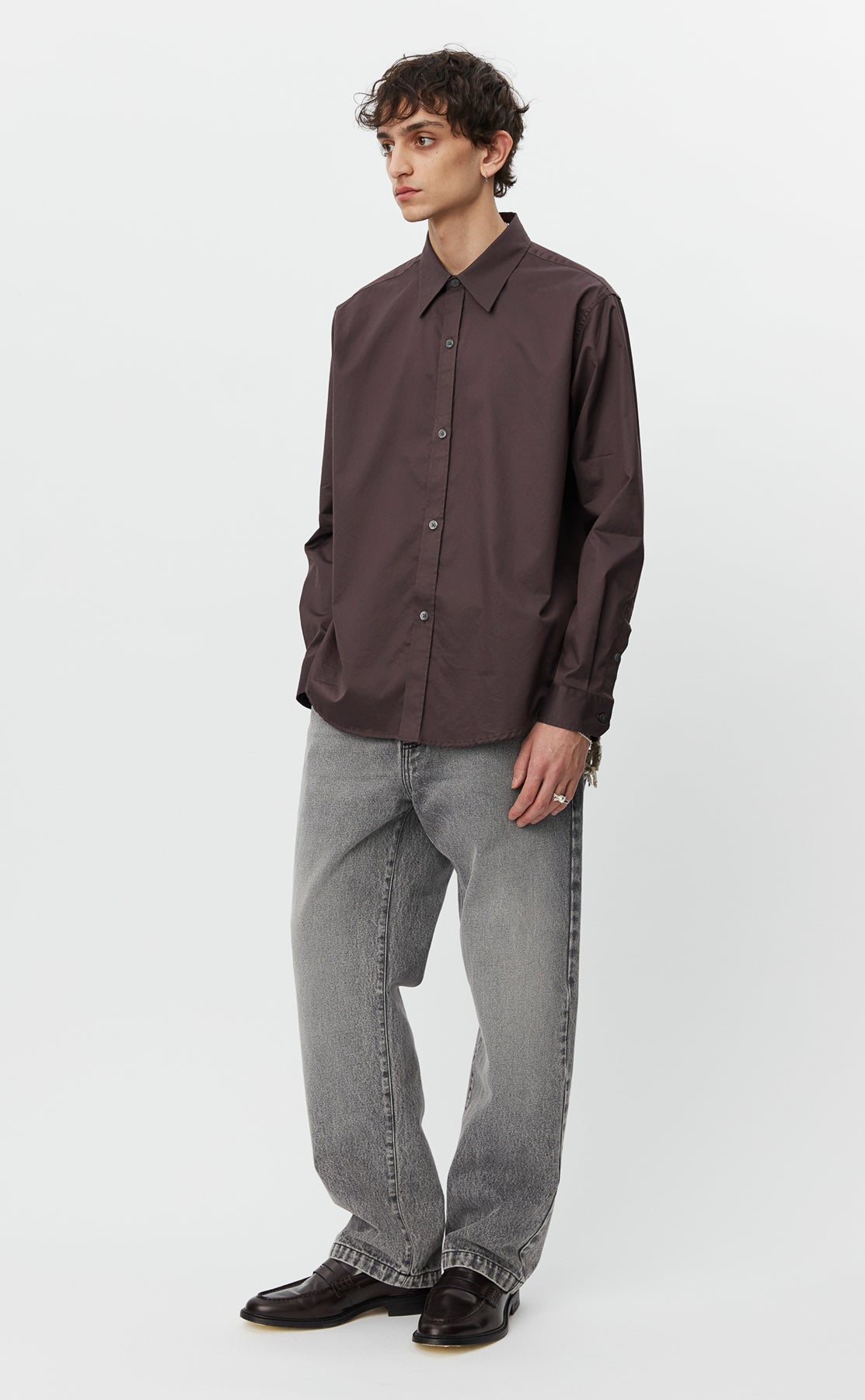 Evening Shirt - Aubergine