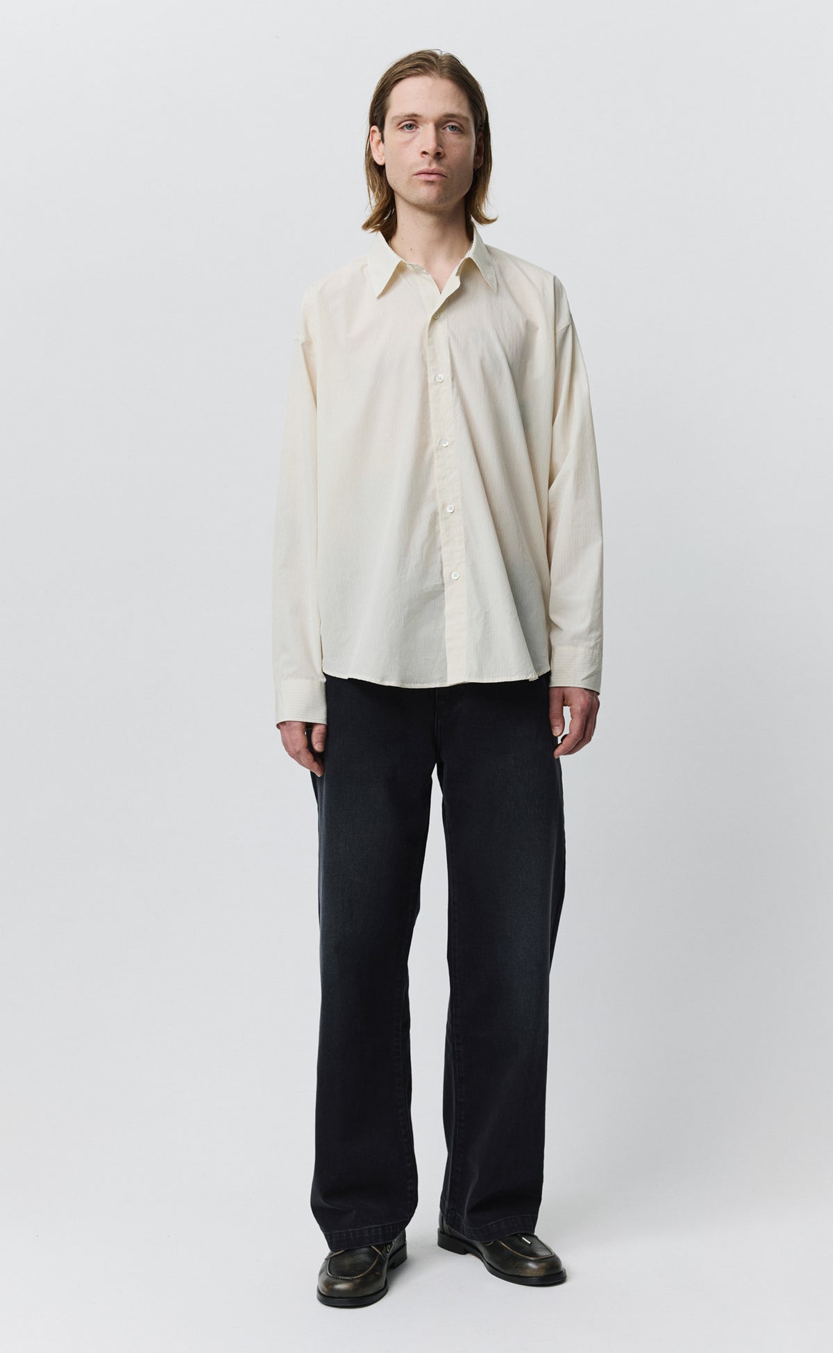 Exact Shirt - Pale Office Stripe