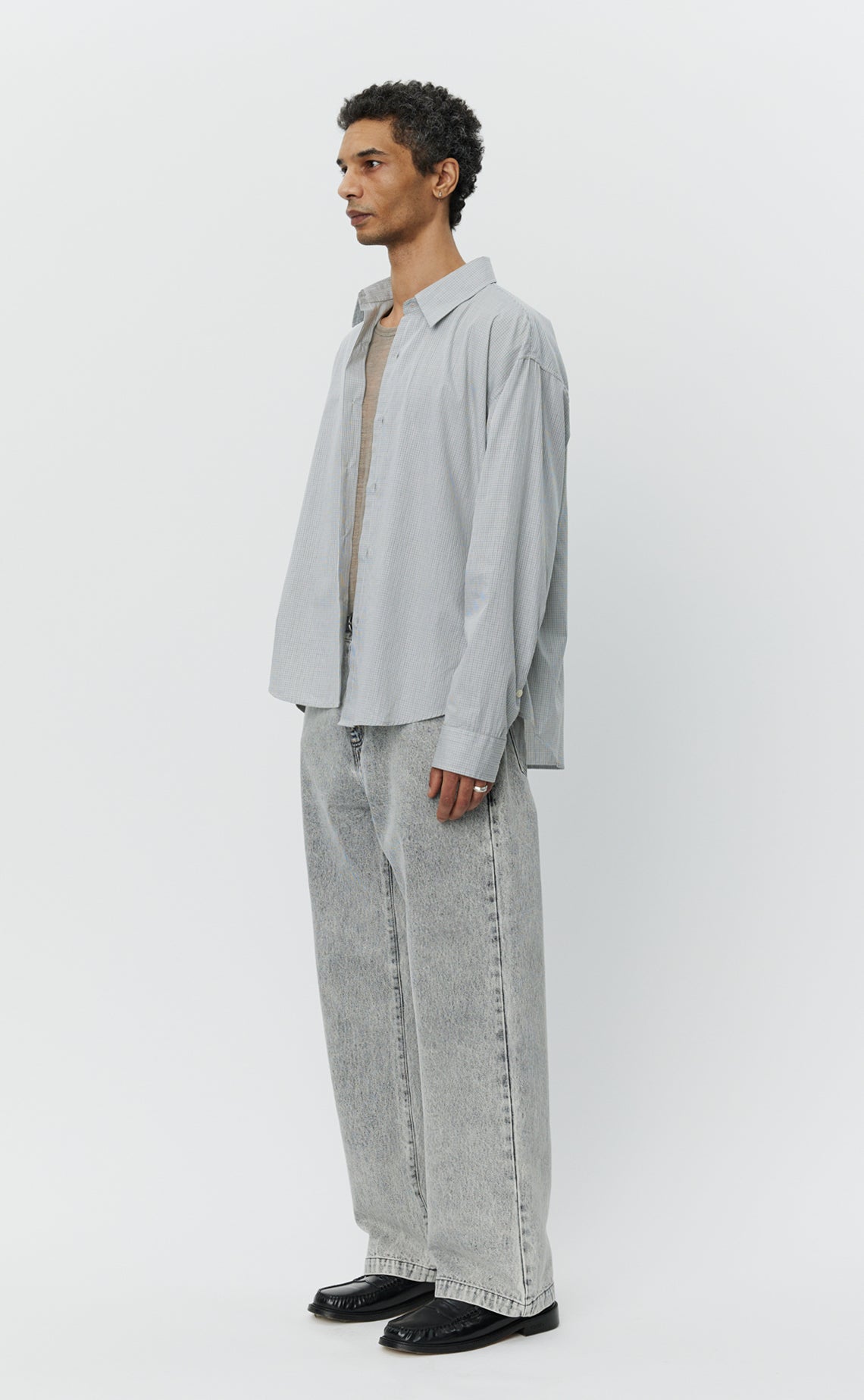 Exact Shirt  - Grey Micro Check