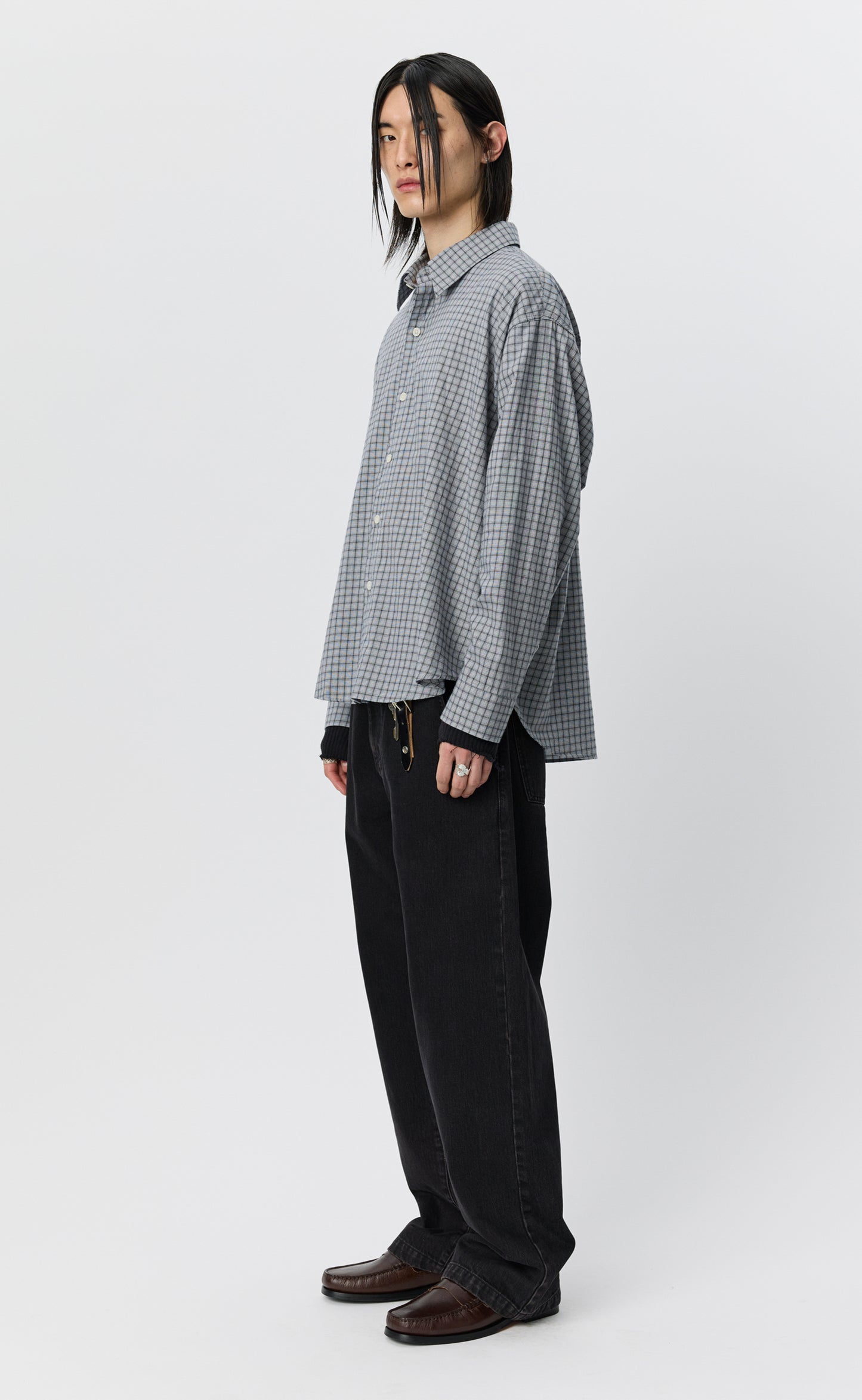 Exact Shirt - Light Grey Plaid