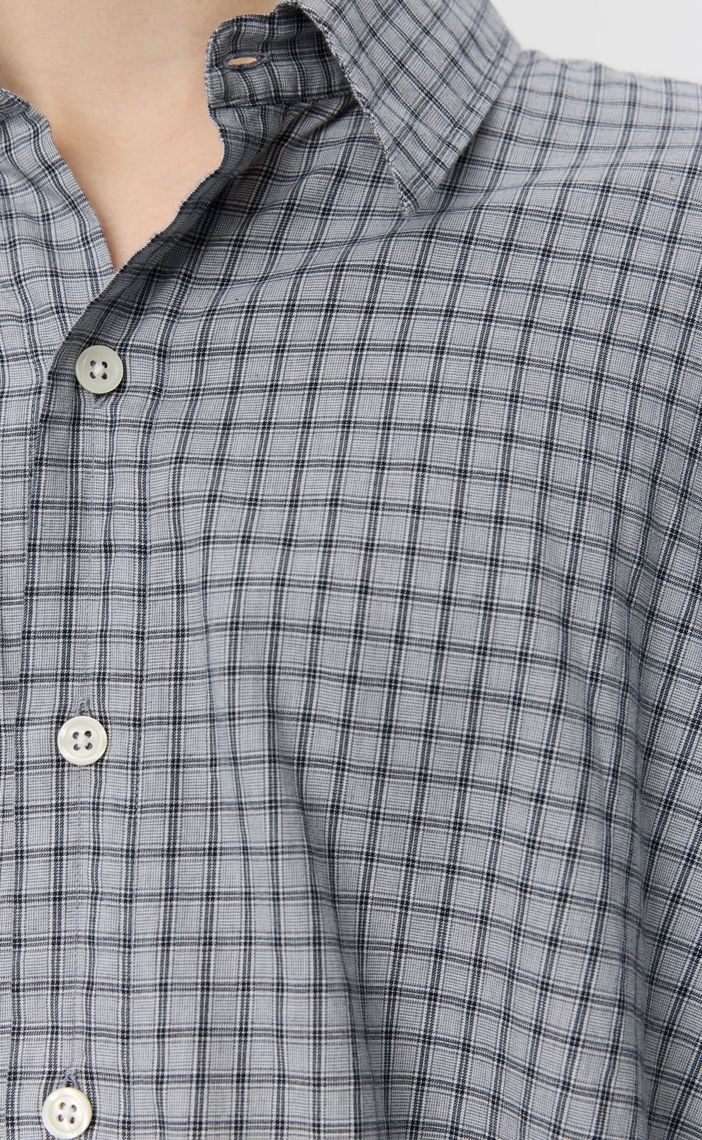 Exact Shirt - Light Grey Plaid