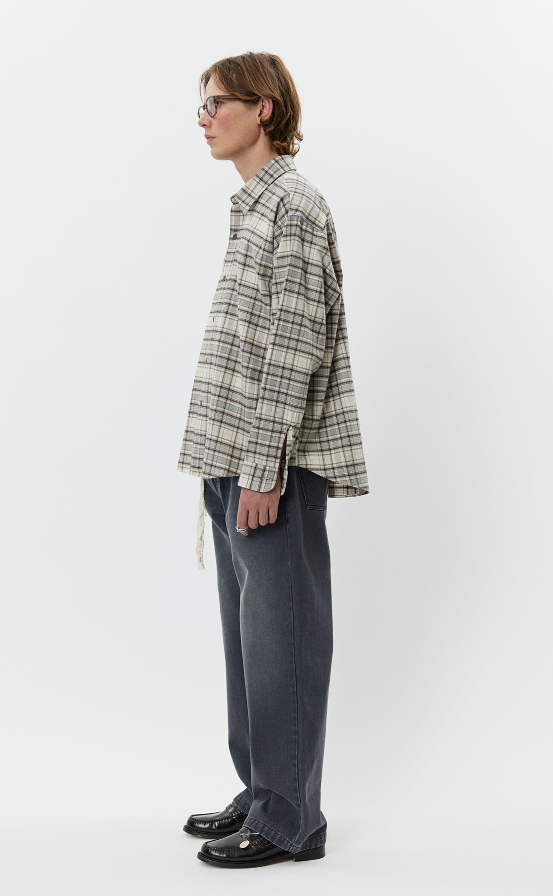 Exact Shirt - Oatmeal Check