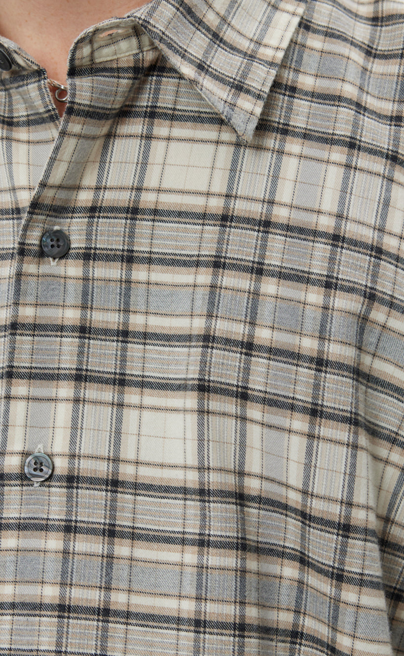 Exact Shirt - Oatmeal Check