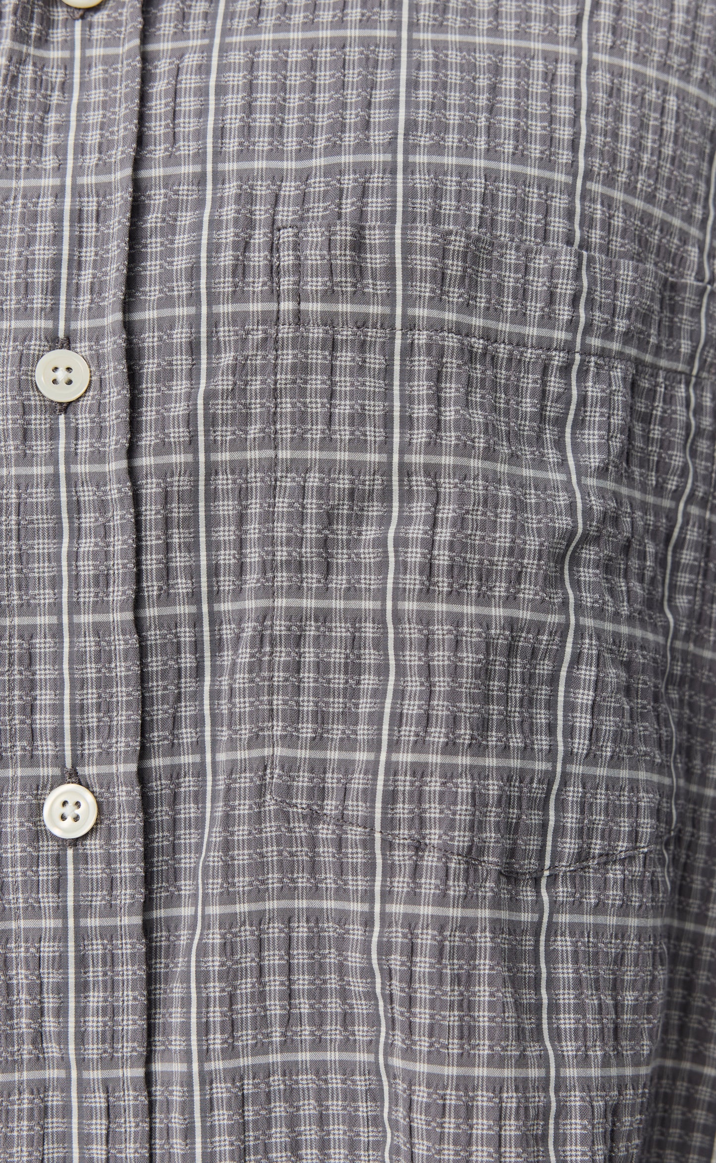 Executive Shirt - Grey Textured Check