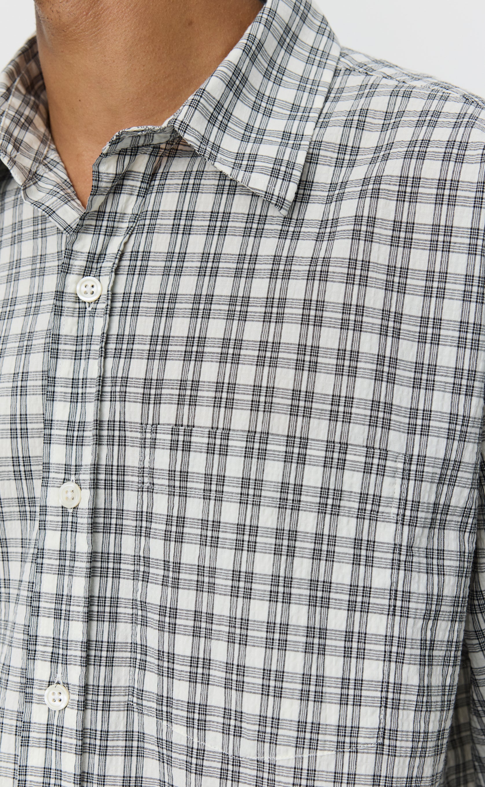 Executive Shirt - Off White Check – mfpen