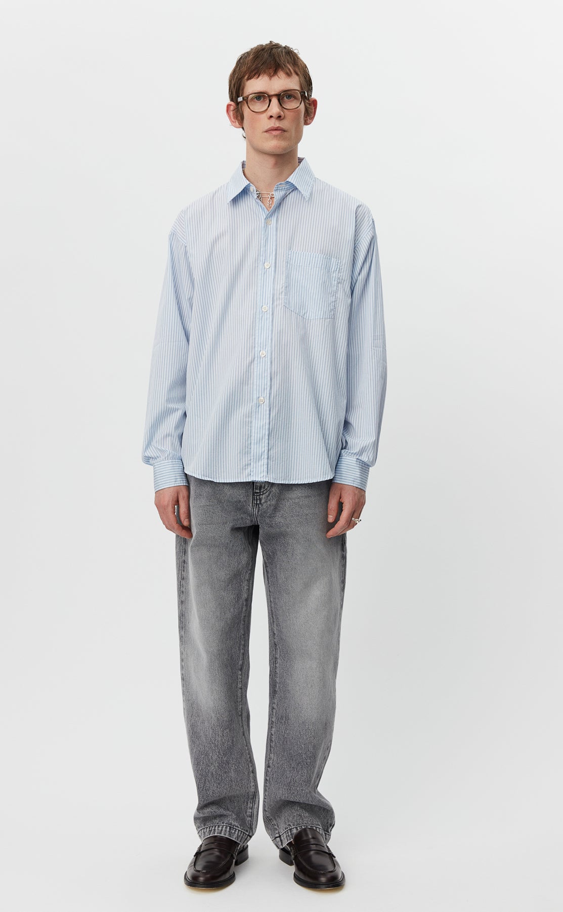 Executive Shirt - Light Blue Stripe