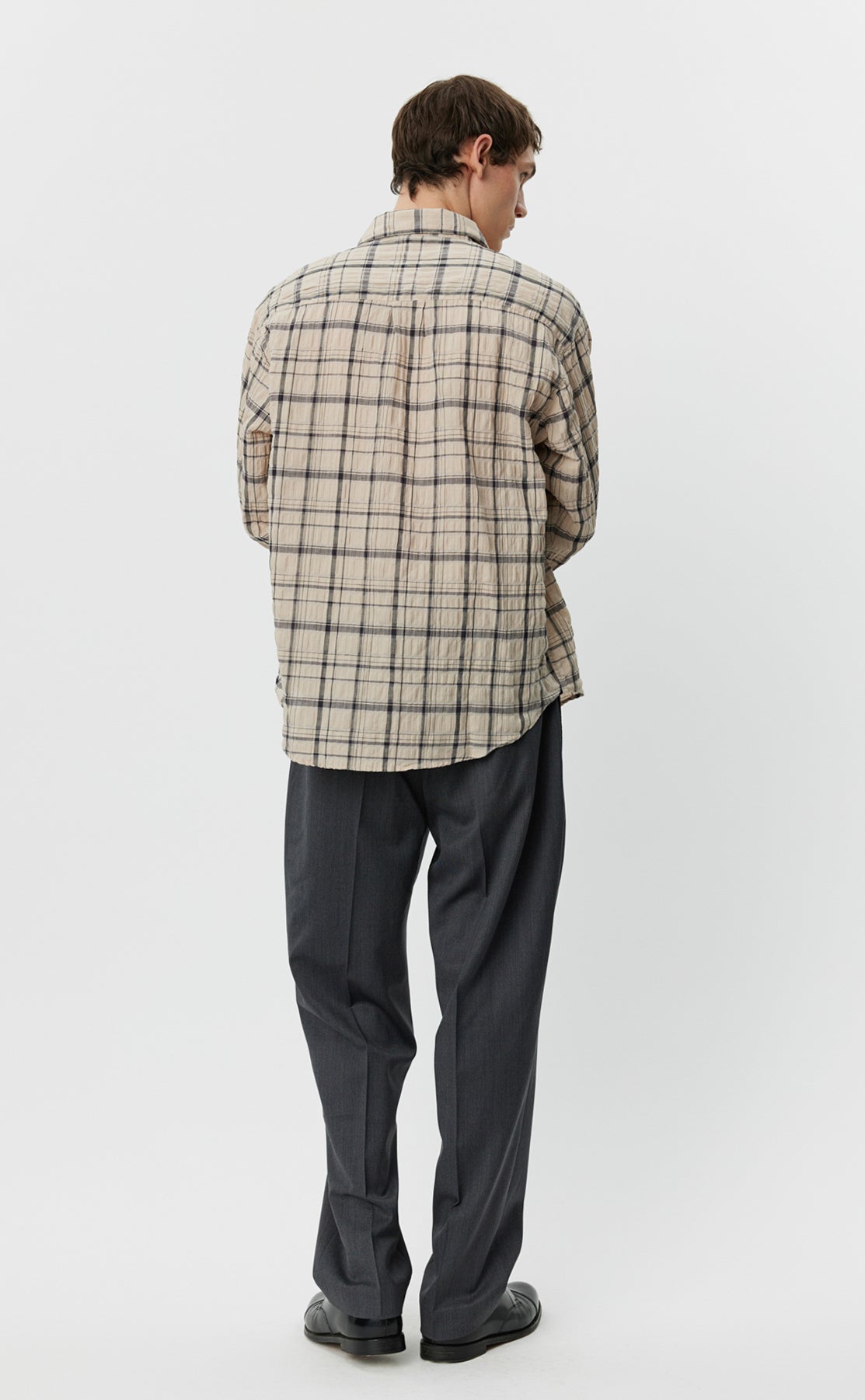 Executive Shirt - Big Beige Check