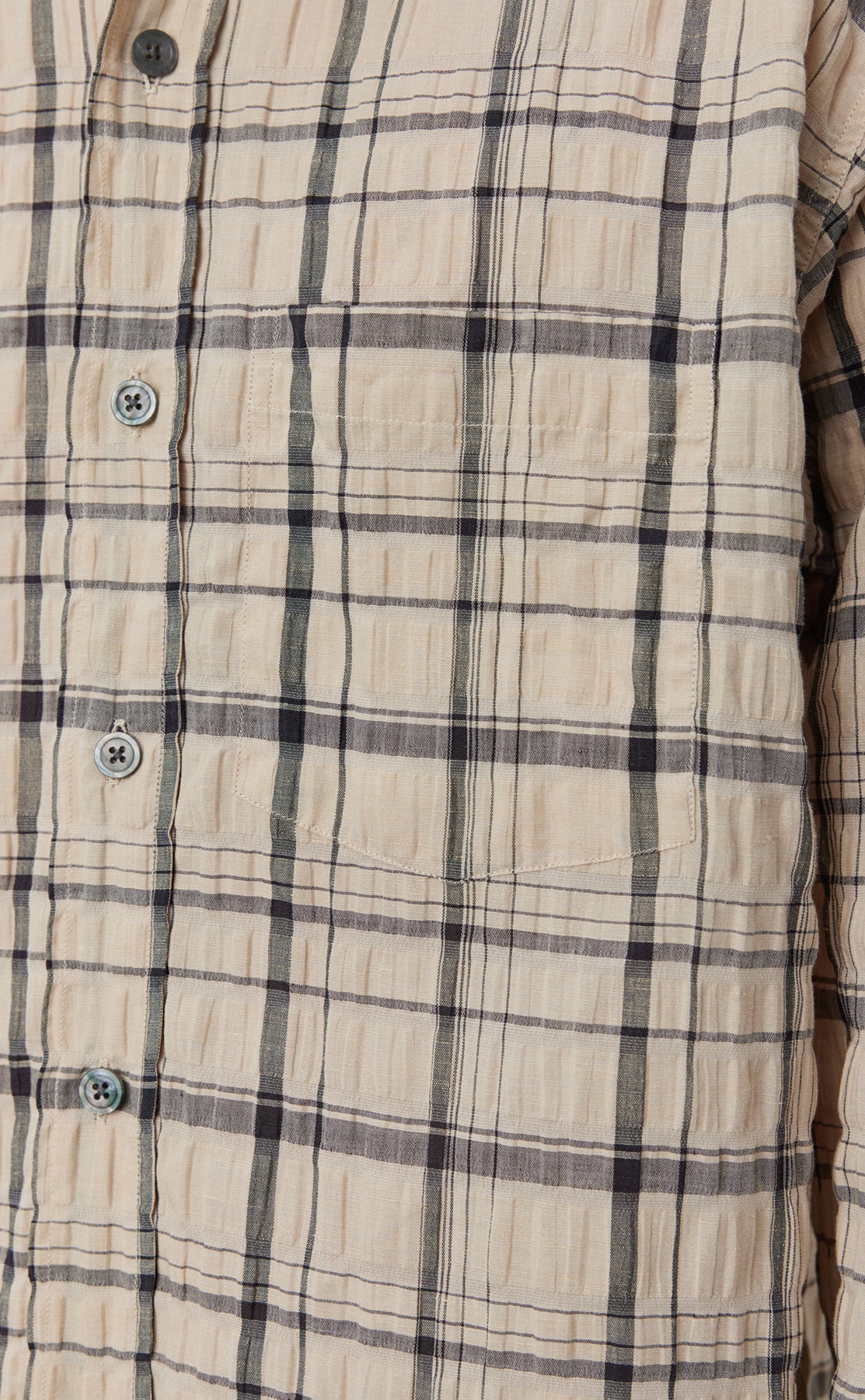 Executive Shirt - Big Beige Check