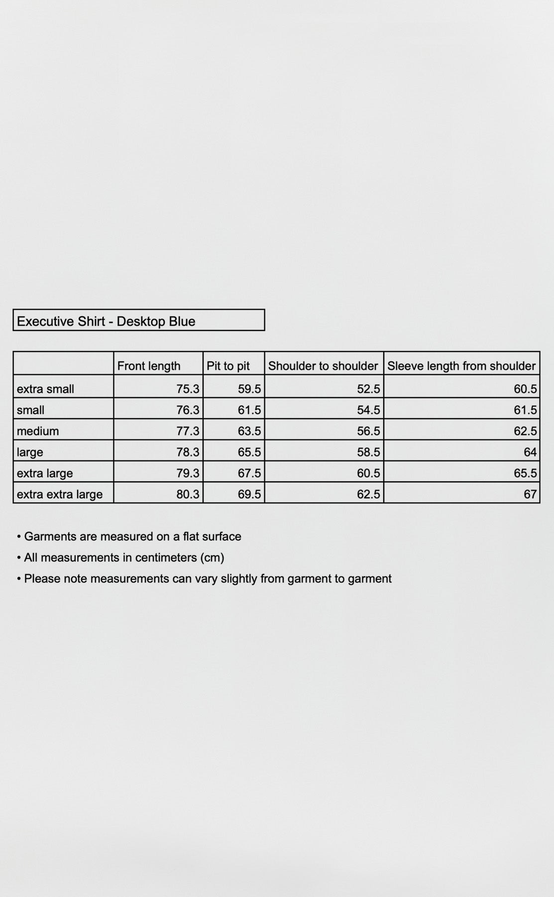 Executive Shirt - Desktop Blue