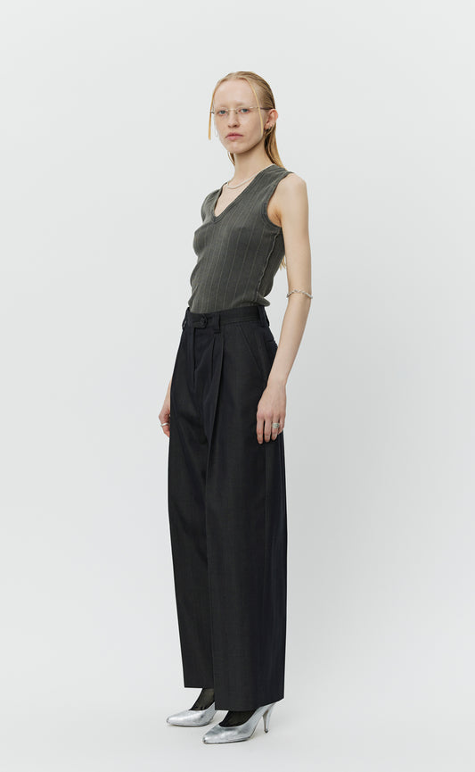 Favorite Trousers - Black Solaro Herringbone