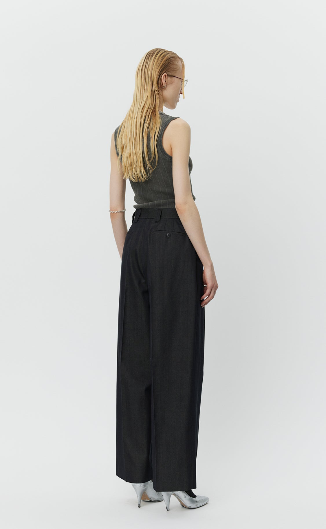 Favorite Trousers - Black Solaro Herringbone